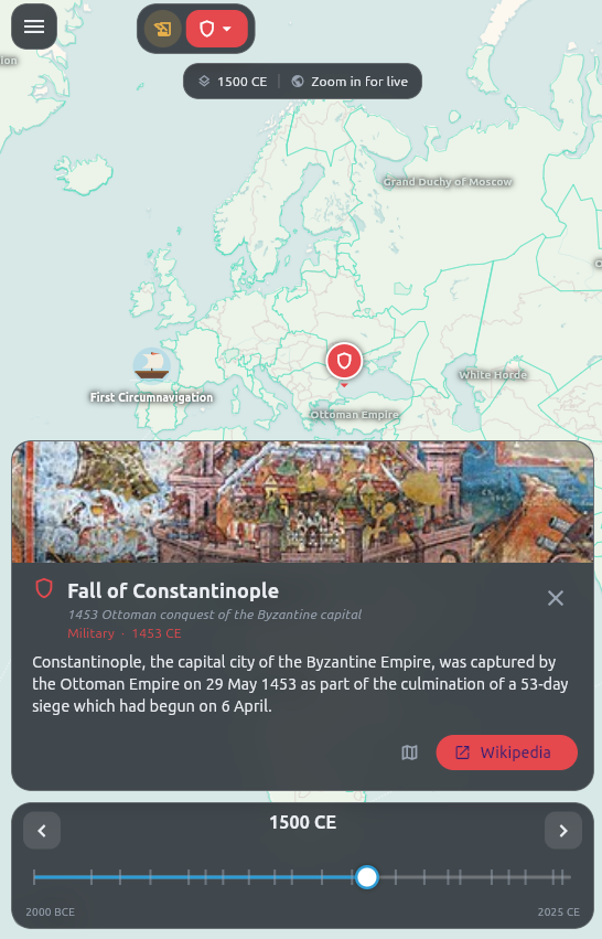 Chronomap screenshot