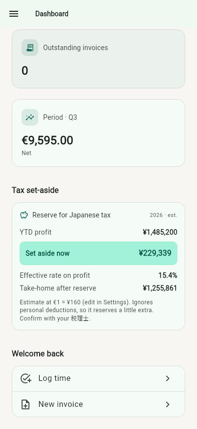 Sole Ledger screenshot